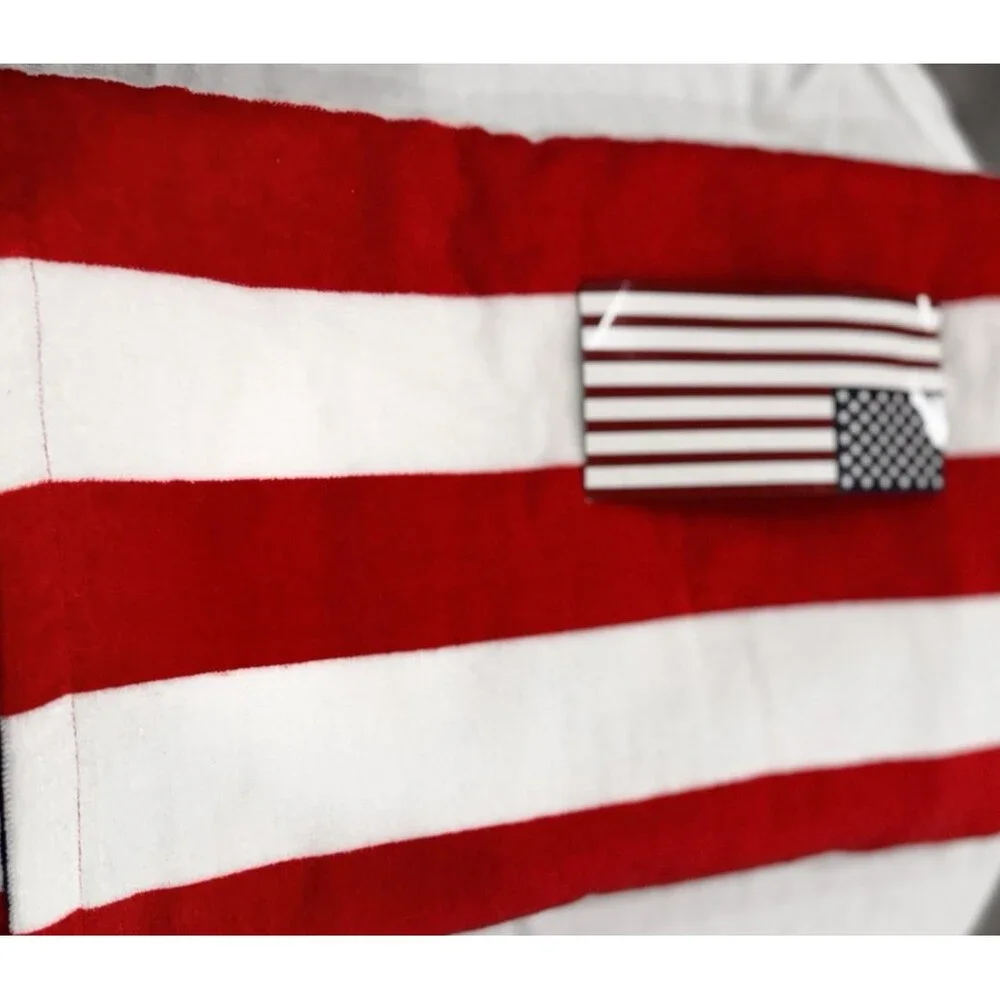 Patriotic American Flag 30 x 60 Beach Towel 100% Cotton